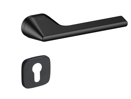 Klamka LUKKA KLUK B00 SZYLD UKRYTY OWALNY ROT CZARNY ITALIAN DESIGN