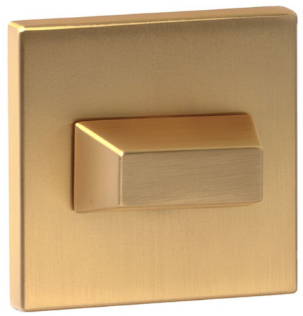 Rozeta kwadratowa R67F Slim złoty-satyna WC