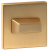 Rozeta kwadratowa R67F Slim złoty-satyna WC