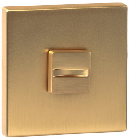 Rozeta kwadratowa R67F Slim złoty-satyna WC