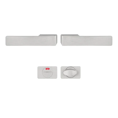 Klamka + klamka Libera AXA drzwi wewnętrzne F6 z rozetą WC