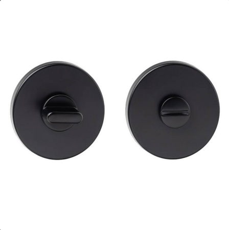 Rozeta okrągła R68F slim czarna WC