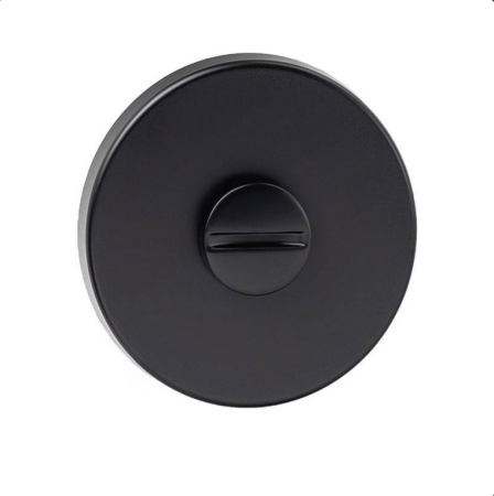 Rozeta okrągła R68F slim czarna WC