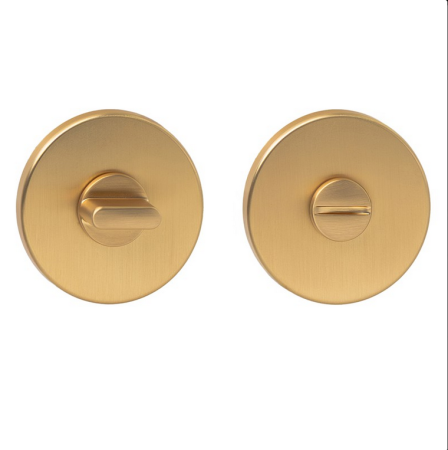 Rozeta okrągła R68F slim złoty-satyna WC