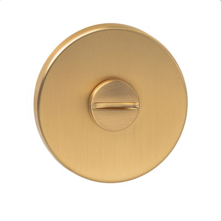 Rozeta okrągła R68F slim złoty-satyna WC