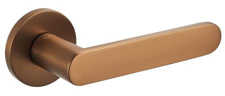 Klamka Wenus Fit KWF O 900 brąz satyna szyld okrągły Infinity Line