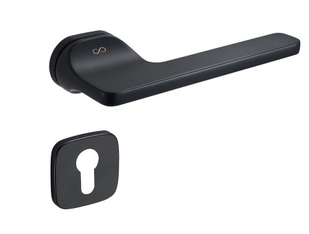 Klamka IMOLA KIOL B00 SZYLD UKRYTY OWALNY ROT CZARNA ITALIAN DESIGN