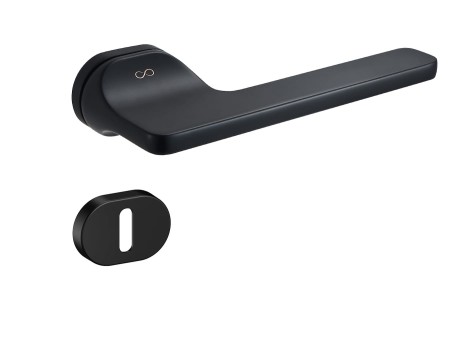 Klamka IMOLA KIOL B00 SZYLD UKRYTY OWALNY ROT CZARNA ITALIAN DESIGN