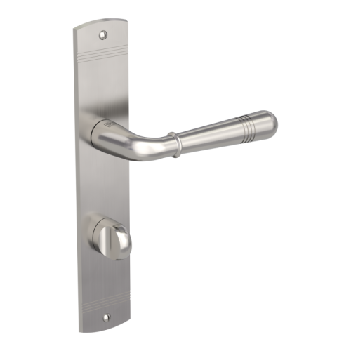 Przejdź do produktu Klamka Fabio velvet szary długi szyld WC Griffwerk    