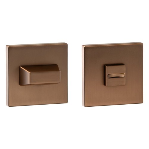 Przejdź do produktu Rozeta kwadratowa R67F slim brąz - satyna WC   