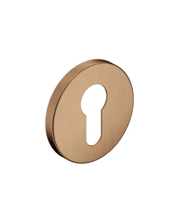 Rozeta okrągła SLIM na wkładkę brąz matowy