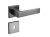 Klamka Apollo FIT KAF BN00 szyld kwadratowy GUN-METAL Infinity Line z rozetą na klucz