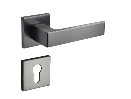 Klamka Apollo FIT KAF BN00 szyld kwadratowy GUN-METAL Infinity Line z rozetą na wkładkę