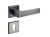 Klamka Apollo FIT KAF BN00 szyld kwadratowy GUN-METAL Infinity Line z rozetą na wkładkę