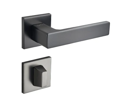 Klamka Cavo FIT KVO BN00 szyld kwadratowy gun-metal Infinity Line z rozetą WC