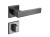 Klamka Cavo FIT KVO BN00 szyld kwadratowy gun-metal Infinity Line z rozetą WC