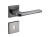 Klamka Solo Fit KSO BN00 rozeta kwadratowa gun-metal Infinity Line z rozetą na klucz