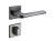 Klamka Solo Fit KSO BN00 rozeta kwadratowa gun-metal Infinity Line z rozetą WC