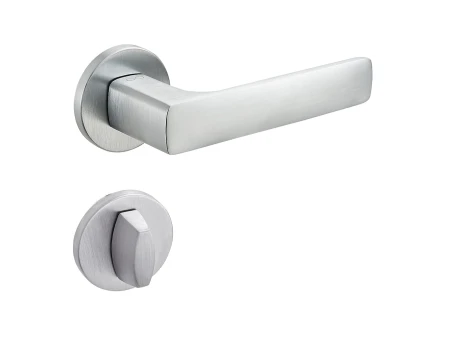 Klamka Asti KSI O M700 rozeta okrągła chrom mat Infinity Line z rozetą WC