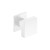 Gałka Aegis slim biała 1 szt. na szyldzie kwadratowym Corona
