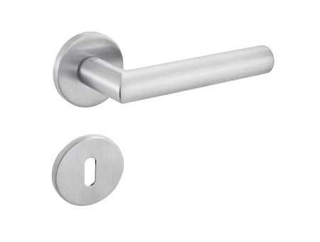 Klamka Ronda Fit KRD O M700 rozeta okrągła chrom mat Infinity Line z rozetą na klucz