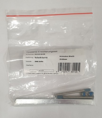 Przejdź do produktu Zestaw montażowy Griffwerk do drzwi grubości 50 mm -  80 mm 