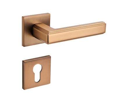 Klamka Florence KFL 900 rozeta kwadratowa brąz satyna Infinity Line z rozeta na wkładkę
