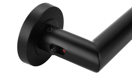 Klamka DUO LOCK KDU O B00 rozeta okrągła czarna Infinity Line