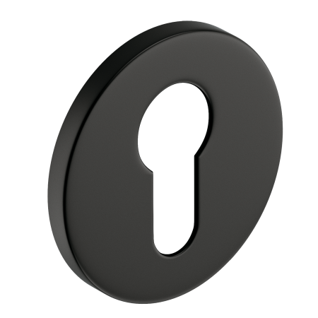 Rozeta okrągła SLIM na wkładkę czarna