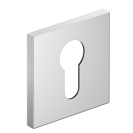 Rozeta kwadratowa SLIM na wkładkę chrom szczotkowany