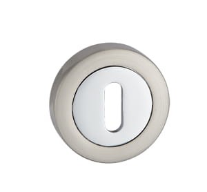 Przejdź do produktu Rozeta okrągła RCK 101 klucz satyna/chrom