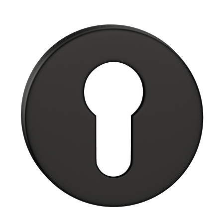 Rozeta okrągła SLIM na wkładkę czarna