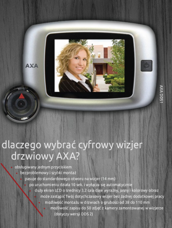 Cyfrowy wizjer drzwiowy AXA DDS-1
