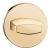 Rozeta okrągła SLIM WC mosiądz błyszczący
