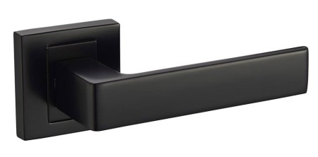 Klamka Apollo KAO B00 czarna szyld kwadratowy Infinity Line