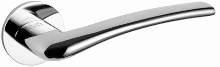 Klamka Vento KVNO S O BOO czarna szyld okrągły slim Italian Design