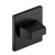 Rozeta kwadratowa SLIM WC czarna