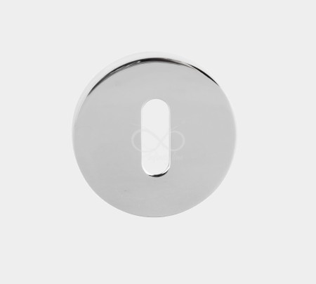 ROZETA OKRĄGŁA RCC 701 KLUCZ - CHROM POŁYSK