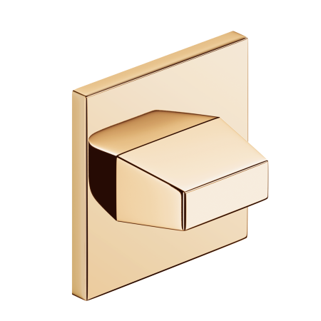 Rozeta kwadratowa SLIM WC mosiądz błyszczący