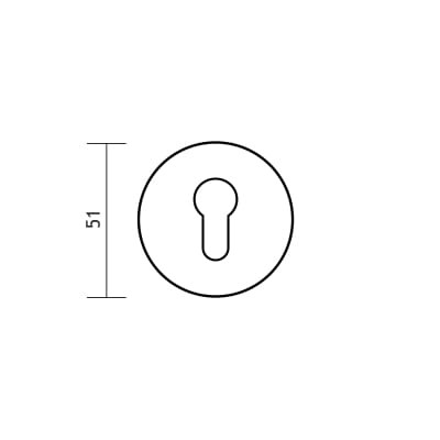 Rozeta okrągła R68 biała wkładka