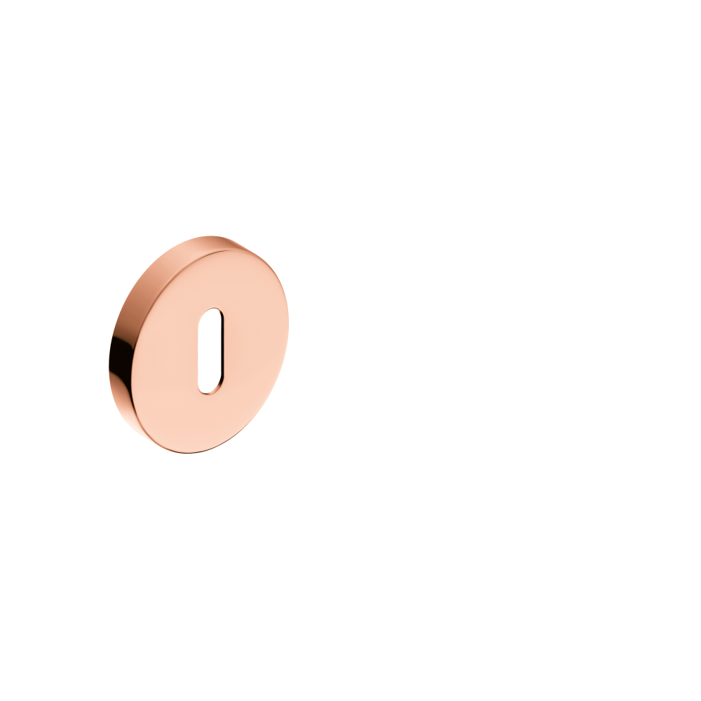 Rozeta okrągła na klucz miedź błyszcząca