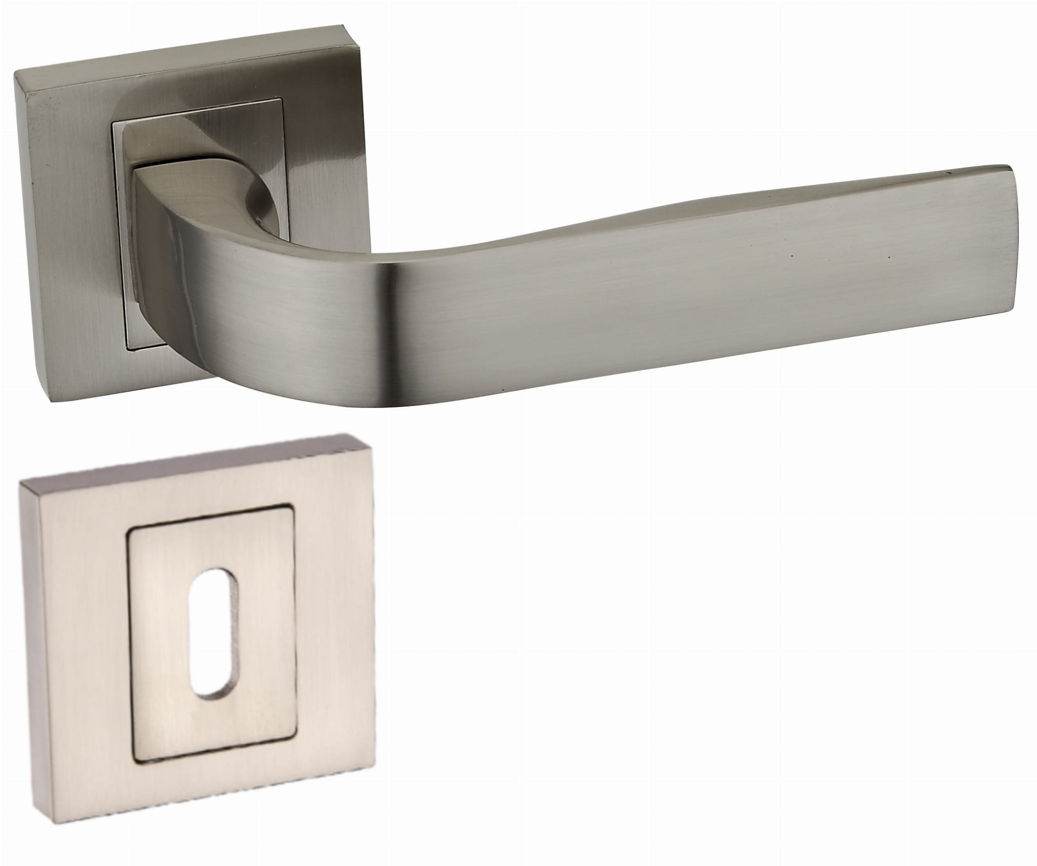 Klamka Paola KPA 300 satyna szyld kwadratowy Infinity Line