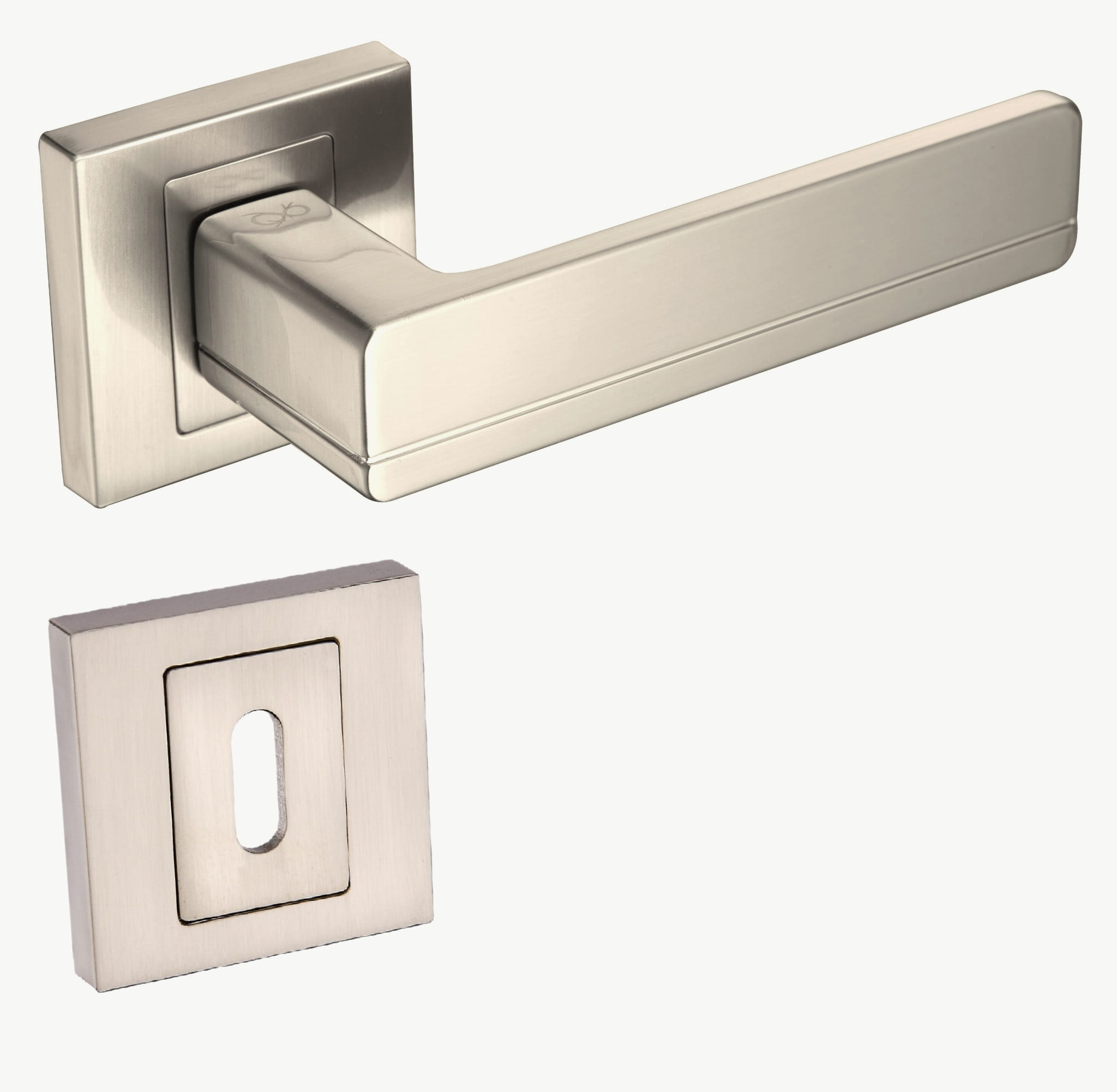 Klamka Platon KPL 300 satyna szyld kwadratowy Infinity Line