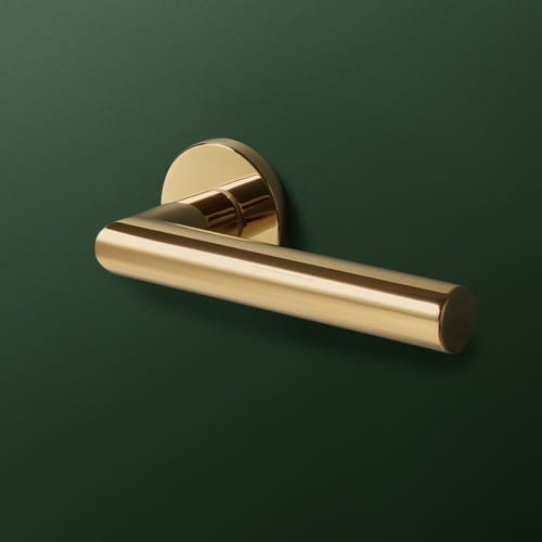 Klamka Vinci Fit rozeta okrągła R68F złoty połysk PVD VDS