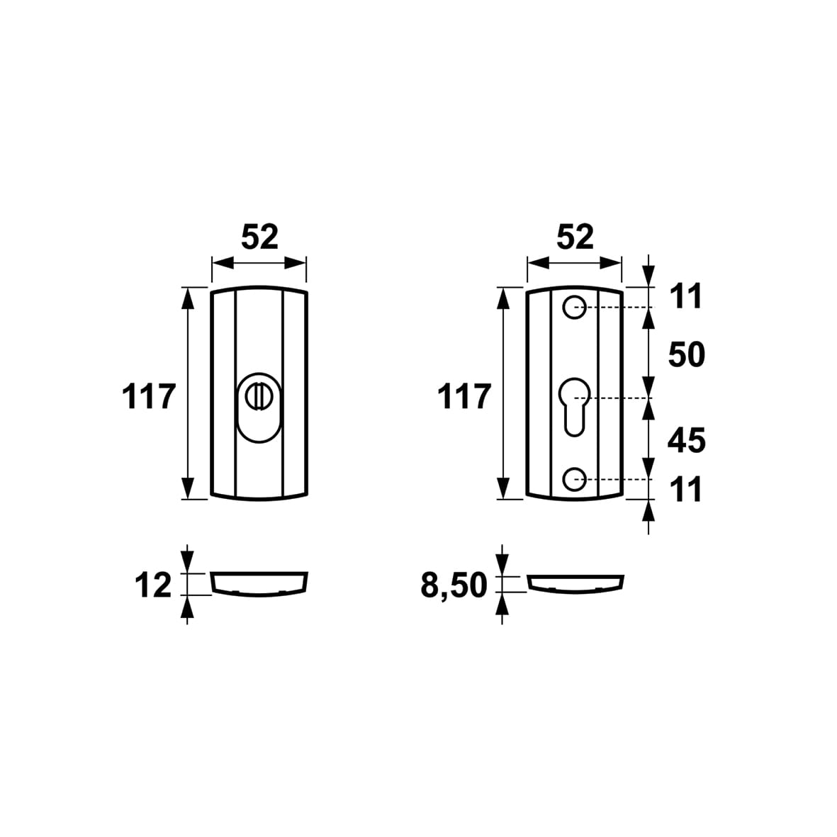 Rozeta Prestige FLEX F3 złota AXA