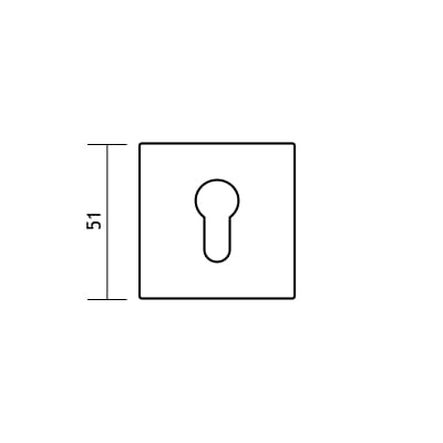 Rozeta kwadratowa R67F/R76F antracyt wkładka