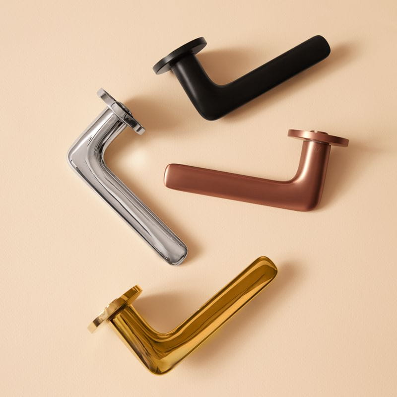 Klamka ONO FIT chrom połysk szyld okrągły VDS