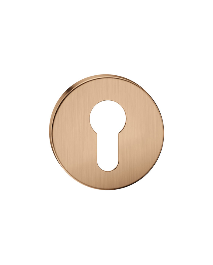 Rozeta okrągła SLIM na wkładkę brąz matowy