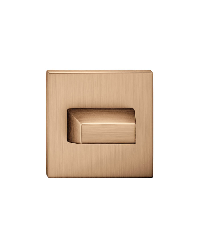 Rozeta kwadratowa SLIM WC brąz matowy