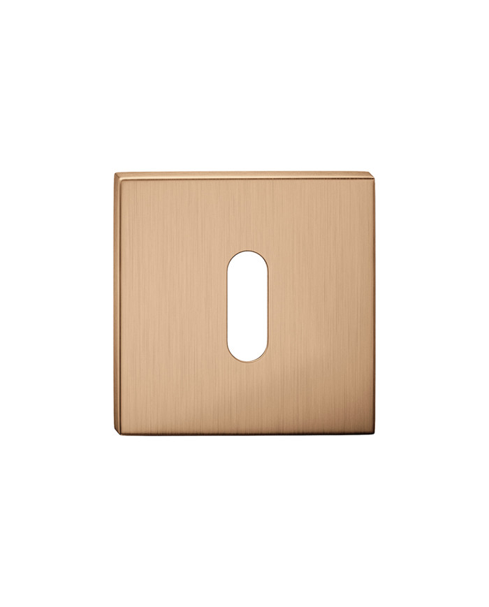 Rozeta kwadratowa SLIM na klucz brąz matowy